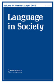 Language in Society Volume 44 - Issue 2 -  Special Issue: Heteroglossia and performance