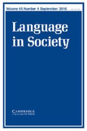 Language in Society Volume 45 - Issue 4 -