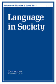 Language in Society Volume 46 - Issue 3 -