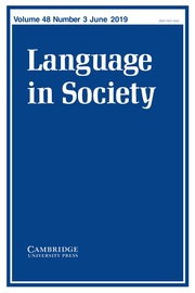 Language in Society Volume 48 - Issue 3 -