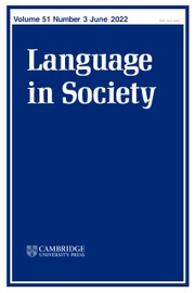 Language in Society Volume 51 - Issue 3 -
