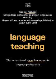 Language Teaching Volume 36 - Issue 2 -