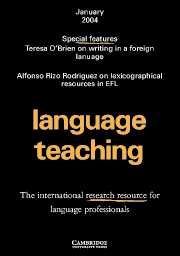 Language Teaching Volume 37 - Issue 1 -