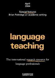 Language Teaching Volume 37 - Issue 2 -