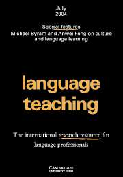 Language Teaching Volume 37 - Issue 3 -