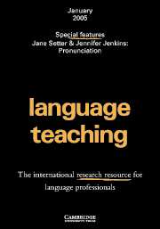 Language Teaching Volume 38 - Issue 1 -