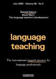 Language Teaching Volume 38 - Issue 3 -