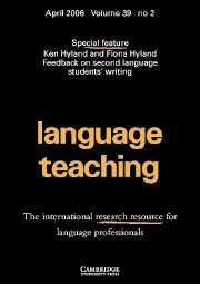 Language Teaching Volume 39 - Issue 2 -