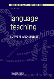 Language Teaching Volume 41 - Issue 4 -
