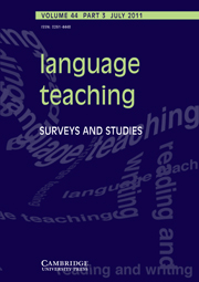 Language Teaching Volume 44 - Issue 3 -