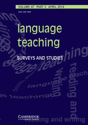 Language Teaching Volume 47 - Issue 2 -