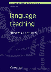 Language Teaching Volume 47 - Issue 4 -