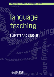 Language Teaching Volume 49 - Issue 4 -