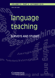 Language Teaching Volume 51 - Issue 4 -