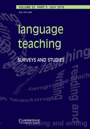 Language Teaching Volume 52 - Issue 3 -