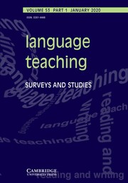 Language Teaching Volume 53 - Issue 1 -