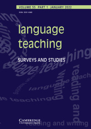 Language Teaching Volume 55 - Issue 1 -
