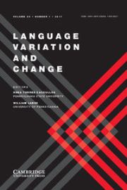 Language Variation and Change Volume 29 - Issue 1 -