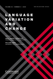 Language Variation and Change Volume 32 - Issue 3 -