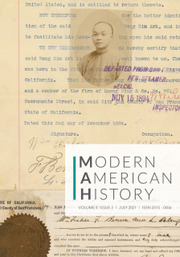 Modern American History Volume 4 - Issue 2 -