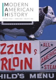 Modern American History Volume 5 - Issue 1 -