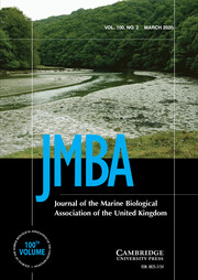 Journal of the Marine Biological Association of the United Kingdom Volume 100 - Issue 2 -