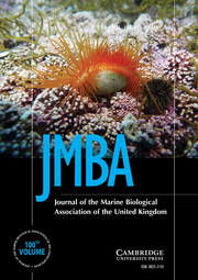 Journal of the Marine Biological Association of the United Kingdom Volume 100 - Issue 3 -