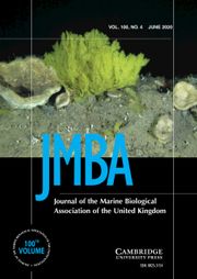 Journal of the Marine Biological Association of the United Kingdom Volume 100 - Issue 4 -