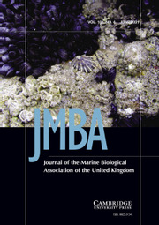 Journal of the Marine Biological Association of the United Kingdom Volume 101 - Issue 4 -