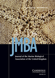 Journal of the Marine Biological Association of the United Kingdom Volume 101 - Issue 6 -