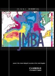 Journal of the Marine Biological Association of the United Kingdom Volume 84 - Issue 6 -