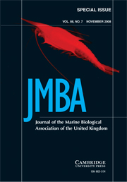 Journal of the Marine Biological Association of the United Kingdom Volume 88 - Issue 7 -