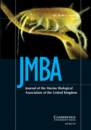 Journal of the Marine Biological Association of the United Kingdom Volume 89 - Issue 3 -