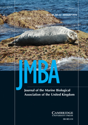 Journal of the Marine Biological Association of the United Kingdom Volume 90 - Issue 5 -