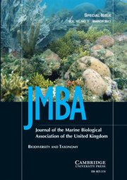 Journal of the Marine Biological Association of the United Kingdom Volume 91 - Issue 2 -  Biodiversity and Taxonomy