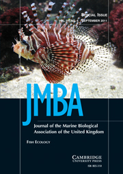 Journal of the Marine Biological Association of the United Kingdom Volume 91 - Issue 6 -  Fish Ecology