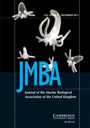 Journal of the Marine Biological Association of the United Kingdom Volume 91 - Issue 8 -