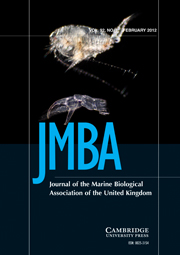 Journal of the Marine Biological Association of the United Kingdom Volume 92 - Issue 1 -