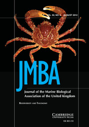 Journal of the Marine Biological Association of the United Kingdom Volume 92 - Issue 5 -