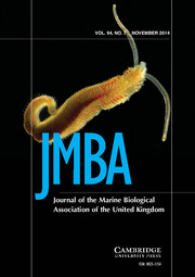 Journal of the Marine Biological Association of the United Kingdom Volume 94 - Issue 7 -