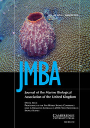 Journal of the Marine Biological Association of the United Kingdom Volume 96 - Special Issue2 -  Proceedings of the 9th World Sponge Conference held in Fremantle Australia in 2013: New Frontiers in Sponge Science