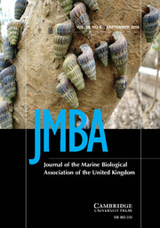 Journal of the Marine Biological Association of the United Kingdom Volume 96 - Issue 6 -