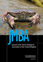 Journal of the Marine Biological Association of the United Kingdom Volume 99 - Issue 1 -