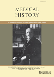 Medical History Volume 56 - Issue 2 -  Sexology, Medical Ethics and Occultism: Albert Moll in Context