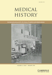 Medical History Volume 62 - Issue 1 -
