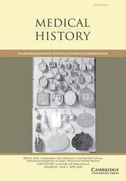 Medical History Volume 64 - Issue 2 -  Contraception and Catholicism in the Twentieth Century: Transnational Perspectives on Expert, Activist and Intimate Practices