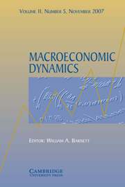 Macroeconomic Dynamics Volume 11 - Issue 5 -