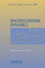 Macroeconomic Dynamics Volume 12 - Issue 1 -