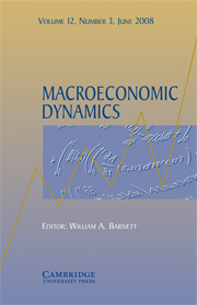 Macroeconomic Dynamics Volume 12 - Issue 3 -
