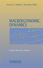 Macroeconomic Dynamics Volume 12 - Issue 5 -